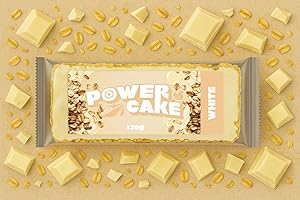 Foodtastic Power Cake White (10 x 120g) | leckere, saftige Haferriegel | handgemachte Flapjack Energieriegel aus Haferflocken