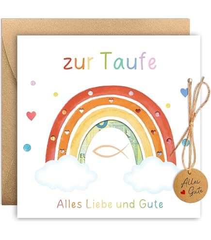 Produktbild von Geldgeschenk Zur Taufe Für Mädchen Und Jungen | Geldgeschenk Taufe Spruch | Druckbare Vorlage Geld Schön Verpacken A4 - Österreich