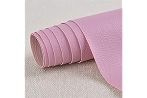 CHANGTSING Patch di Ecopelle PU Autoadesiva 10 x 20 cm riparazione decorative pellicole in pelle sintetica riparazione Adesiva Sedile Auto per Divani, Sofa, Auto Interni rosa 2