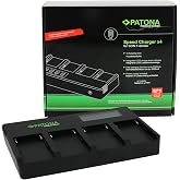 PATONA 1703 Premium (2A) Hızlı Şarj Cihazı NP-F550 NP-F570 NP-F970 NP-F990 vb. (4 kanallı hızlı şarj cihazı)