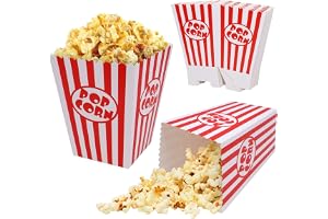 Popcorn påsar extra stor, popcorn hink 1,77 l, godisbehållare popcorn påsar