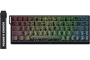 MCHOSE ACE68 Magnetyczna klawiatura gamingowa 65%, HE 8000 Hz Przewodowa klawiatura RGB, dokładność RT 0,01 mm z przełącznikiem magnetycznym, regulowane uruchomienie, Snap Key, do gier FPS, czarna