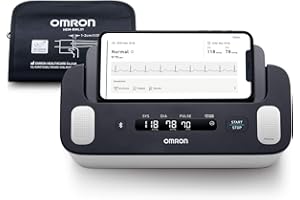 OMRON Complete, ECG e Misuratore Smart di Pressione Arteriosa per il monitoraggio dell’ipertensione e con rilevamento dell’AFIB. Connessione Bluetooth. Eletto Prodotto dell’Anno 2023