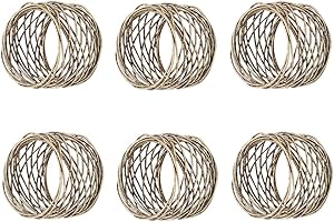 Skingwa Napkin Rings, Set of 6 (Bronze)