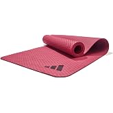 Adidas Yoga Mat 4 mm &ndash; Yoga Mat Does Not Contain PVC From 50% Recycled Material &ndash; Anti-Slip and Textured Surface (176 x 61 cm) For Yoga