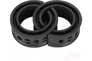 TISSTING 2PCS Gomma Tampone Per Molla Elicoidale Per Auto, Ammortizzatore Universale Per Auto Ammortizzatore Per Paraurti a Molla Tipo C Riduce Il Rumore Anti Vibrazione Per Auto, Nero
