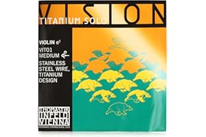 THOMASTIK-INFELD Thomastik Vision Titanium Solo Violinsaite, nur VIT01 Medium, Stahl / Titan, 1. Saite, 4/4