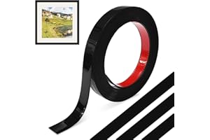 MeYuxg Molduras Decorativas Para Pared, 5M Flexible Molduras Decorativas pared Autoadhesiva de Acero Inoxidable, Despegar y Pegar Moldura Adhesiva para Esquinas,Techos,Marcos de Espejos(Negro-5MX1CM)