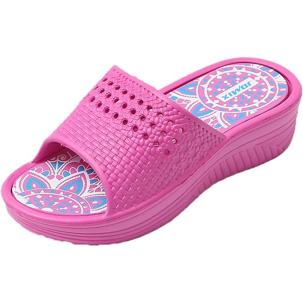 JOMIX Ciabatte Donna Estive Comode Mare Casa Piscina in Gomma EVA Punta Chiusa SD8251 (Blu, 36