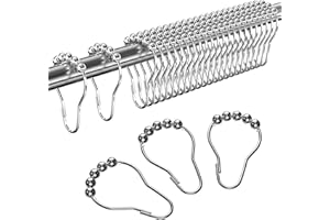 10 Duschvorhang-Ringe Aus Eisen - Rostfrei & Leicht Zu Montieren