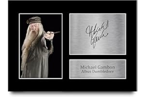 HWC Trading A4 Michael Gambon Harry Potter Albus Dumbledore Cadeaux Imprimé Signé Autographe Photo pour les fans de cinéma - A4