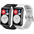 MIJOBS 2 Pezzi Cinturini per Huawei Watch Fit Cinturino di Ricambio Bracciale Sportivo Impermeabile e Traspirante, Braccialet