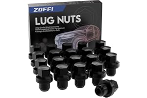 ZOFFI 20pcs M14x1.5 Wheel Nuts Black OEM Factory Style Replacement for Range Rover Sport 2005-2013, Land Rover Discovery 3&4 2004-2014, Range Rover L322 2006-2012 More Factory Wheels