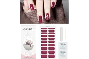 Nagelfolie Rosa, KALEFUL Gel Nail Nagelfolien Selbstklebend Uv Härtend Nail Art Sticker Dekoration Nageldesign Zubehör