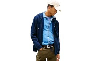 Tommy Jeans Sweat à Capuche avec Fermeture Éclair Homme Flag Zip Thru avec Capuche