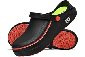 SECHRITE Gartenschuhe für Damen Herren küchenschuhe Wasserdichter rutschfest Arbeitsschuhe küche Medizinische Gesundheitsschuhe Sanitär-Clogs