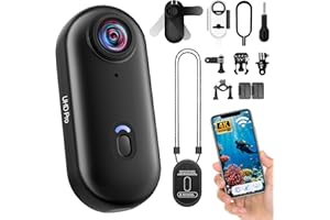 Nisanuki Action Cam 4K, Sportkamera WLAN 120° 1080P HD, Mini Action Kamera WiFi Fahrrad Motorrad Helmkamera, Unterwasserkamera Kleine Bodycam Körperkamera Wasserdicht für Schwimmen Haustiere Fischer