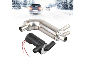 Inscrip 25mm Auxiliary Heater Exhaust Stainless Steel Diesel Heater Exhaust Pipe Heat Water Fits for 12V Exhaust End Connector 25mm Auxiliary Heater for Chinese Diesel Heater