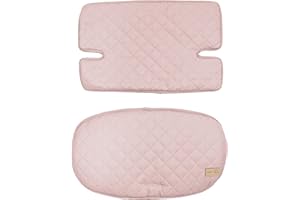 roba Cuscino Riduttore roba Style per Seggiolone, 2 Pezzi, per Modelli Sit Up, Impermeabile, Antimacchia, Universale, Imbottito, con Fodera, Rosa