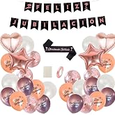 IM&reg;️ Retirement Decoration Set (Garland+24 Latex Balloons+4 Foil Balloons+1 Band) | Perfect for Photocall | Retirement Banner