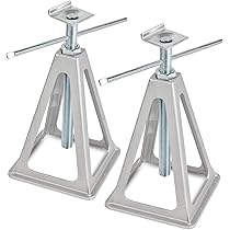 Cavalletti Per Cric AREBOS Da 3 Tonnellate - Set Di 2 Supporti Regolabili Per Auto Con Sicurezza - Foto 4