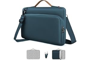 NIMOSA Maletín Portátil 15,6 Pulgadas con Protección Total Air Cushion Funda Impermeable Bolsa para portátil, Ideal para Trabajo y Viaje, Compatible con MacBook