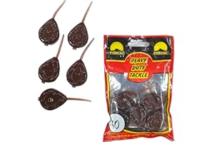 PRO FILSTAR Inline Gripper Grundblei Angeln Set 5 x 70g - Angeln Blei mit Anti Tangle Sleeve - Angel Bleie Set - Birnenblei - Blei Gewicht - Angelblei - Fishing Weights - Bleigewichte – Karpfenblei