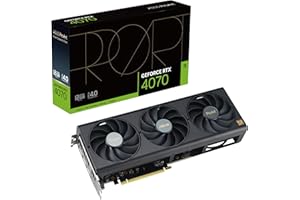 ASUS PROART NVIDIA GeForce RTX 4070 Scheda Grafica 12 GB, GDDR6X 192-bit, OpenGL 4.6, 21 Gbps PCIE 4.0, 650W, HDMI, 3 DisplayPort, GPU Tweak III, PROART-RTX4070-12G