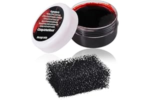 MYSENSE Halloween Coagulated Fake Blood Gel with Stipple Sponge,Make SFX Specail Effects For Halloween Festival & Party,1.1Oz(30g)