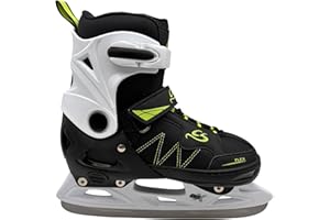 Cox Swain verstellbare Schlittschuhe Frosty, Eislaufschuhe für Kinder, Jugendliche und Erwachsene bis 100KG, vorgeschliffene Edelstahlkufe, Softboot