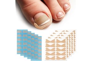 Beugo Juego de correctores de uñas encarnadas, 110 PCS Parche Corrector de Uñas, Tiras para Uñas Encarnadas, Corrección de Uñas de Los Pies, Enderezadora de uñas para Mujeres y Hombres