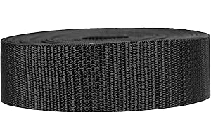 Strapworks Lightweight Polypropylene Webbing - Poly Strapping for Outdoor DIY Gear Repair, Pet Collars, Crafts – 1.5 Inch by 10, 25, or 50 Yards, Over 20 Colors