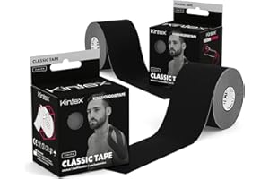 ‎KINTEX Kintex 2 Rollen Kinesiologie Tape Classic, 5cm x 5m, hautfreundliches & wasserfestes Kinesiologie Tape, Physio Tape, Medizinisches Tape