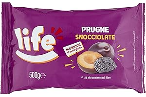 Life | Prugne Secche Denocciolate ad Alto Contenuto di Fibre, Morbide al Punto Giusto, Frutta Secca in Sacchetto da 500 g