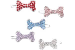 ANYUANKW 5 Piezas Pinzas para el Pelo de Perro, Lazos para el Pelo de Mascotas, Accesorios para el Cabello para Perro para Perros Pequeños y Medianos