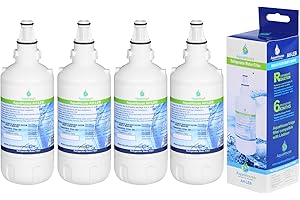 AquaHouse Wasserfilter kompatibel mit Liebherr Kühlschrank Filtermodellen: 7440002, 7440000, 7731240, CNES (4 Packung)
