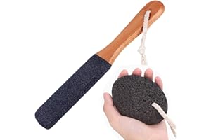 ANOGOL Pumic Stones for Feet Lava Pumice Stone Foot File Pumice Stone for Callus Removal Scrubber for Hands Care Foot Exfoliation Dead Skin Remover