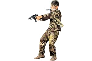 W WIDMANN MILANO Party Fashion - Costume enfant soldat, uniforme, militaire, déguisements de carnaval