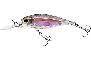 Yo-Zuri 3DR Shad Suspending Lure, 2 3/4", Real Glass Minnow