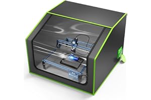 N\P Laser Engraver Enclosure with Vent, 700x700x460mm Fireproof and Dustproof Protective Cover for Most Laser Engraving Machines, Insulates Against Smoke and Odor, Noise Reduction, Eye Protection