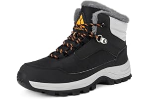 Mishansha Winterschuhe Damen Gefüttert Winterstiefel Rutschfest Wanderschuhe Gr.36-42