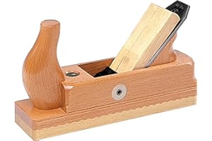 Ulmia HW 4-48 Holzhobel/Schlichthobel HW4-48 ~ Hobel mit Weißbuchensohle und Einfacheisen, besonders geeignet zum Abschlichten roher, geworfener Bretter und Bestoßen von Hirnholz ~ 240 mm x 64 mm