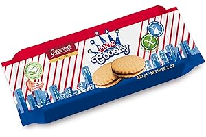 Galletas de Chocolate - Sándwich Relleno con Crema de Chocolate - Alto Contenido en Fibras y Proteínas - Snack Sin Gluten y Sin Lactosa - Galletas King Coooky 250g - Coppenrath