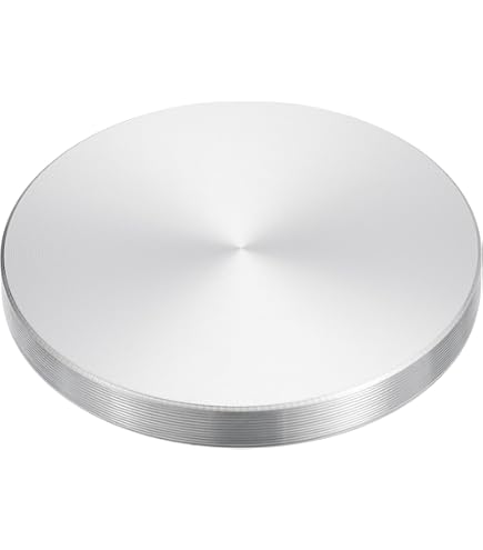 sourcing map M8 schroefdraad 20 mm diameter ronde vorm aluminium schijf hardware 4 stuks, aluminium cirkelschijf glasplaat adapter voor glazen tafel