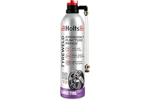 Holts Tyreweld Puncture Sealant 500ml, Emergency Tyre Repair Foam, Car Puncture Repair Kit Sealant To Get You Back On The Road, Quick & Easy Flat Tyre Foam, Drive Up To 100 Miles, No Tools Needed