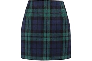 NALATIA Damen Kurze Winterrock Winter Rock In A-Linie Hüften Umwickelter Wolle Elegant Dicker Frauenrock Damen-Bleistiftrock