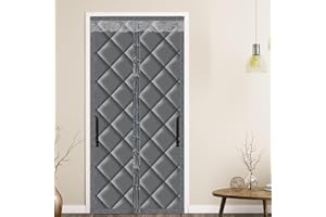 LALAGO Tenda Magnetica per Porta Isolamento Termico 70 x 200 cm, Isolante Freddo e Caldo per Animali, Balcone, Soggiorno (senza Finestra)