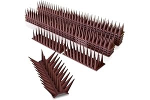 WONWOOD_DIRECT Dissuasori per Piccioni 5,16M, Dissuasore per Piccioni Plastica 12 Pezzi Scaccia Uccelli, Dissuasori per Uccelli per Balcone, Recinzioni, Giardini, Ringhiere di Balconi, Tetti