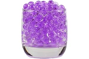WDAFLG 100g/20000 Water Beads, Gel Soil Water Stress Relief Crystal Beads Jelly Water Gems Vase Filler for Home Decorations (Purple)