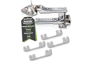 DEKAROX Juego de bisagras de puerta para Bosch Siemens Neff Constructa 00268698 268698 para frigorífico y congelador